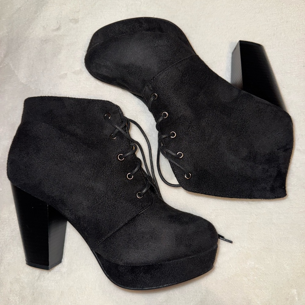 Black Suede Ankle Boots